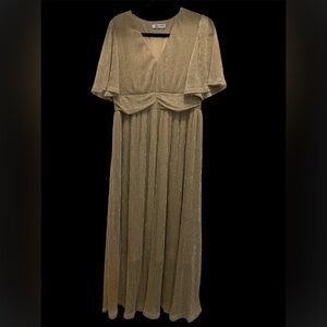 Cupshe Gold Maxi Dress
